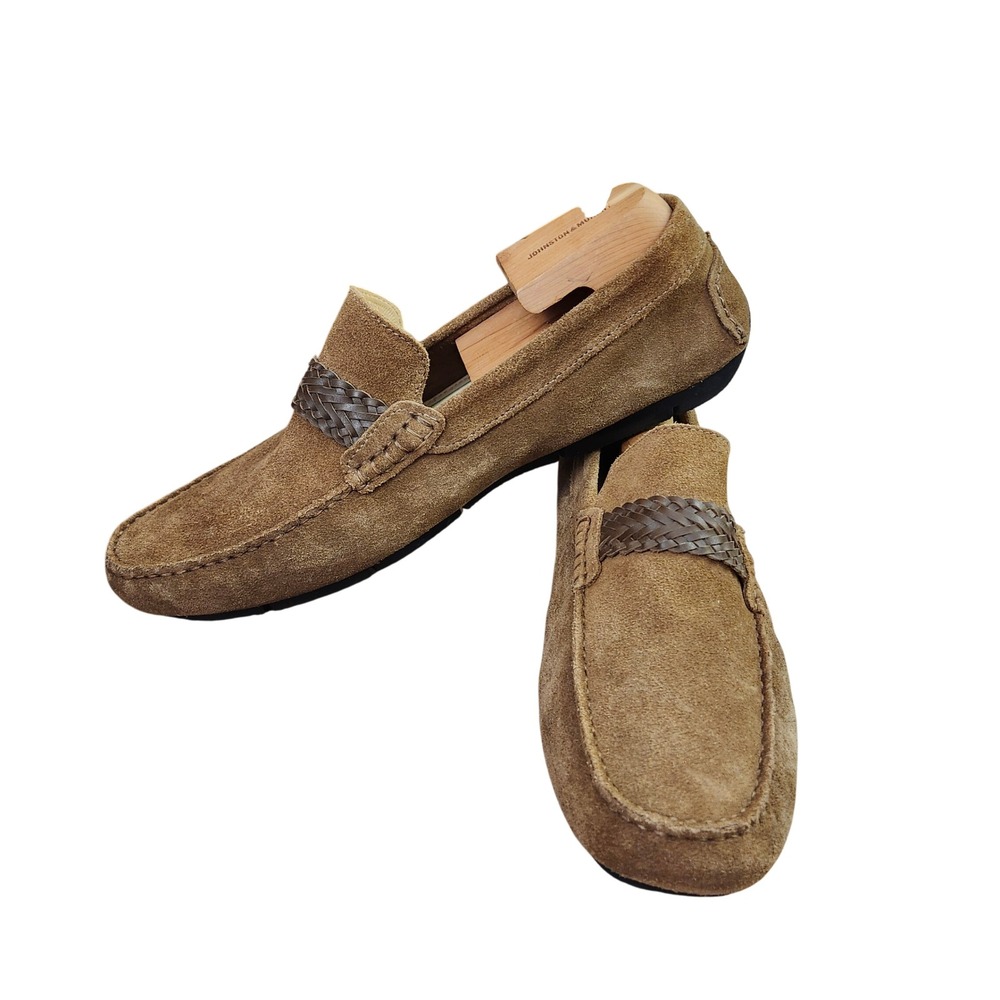 Marc Joseph New York Mens Tan Suede Driving Loafers Moccasin Slip-on Brazil 13